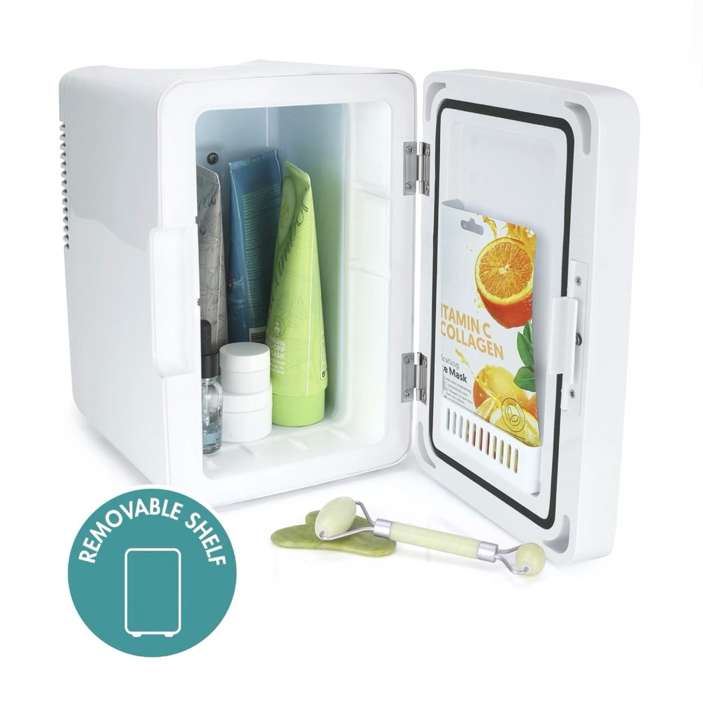 NIB Personal Chiller 6L Mini Fridge Beauty & Skincare Refrigerator White